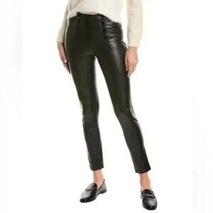 J. McLaughlin Hastings High Waist Vegan Leather Pants in Black Size 8
